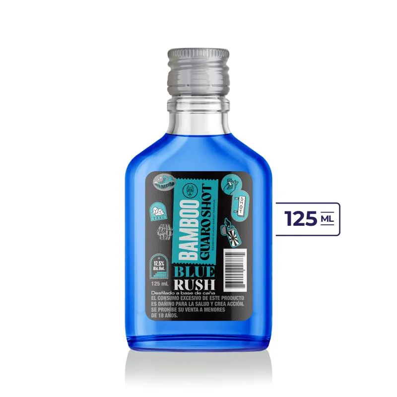 Bamboo Guaro Shot Blue Rush 125ml 17.5%
