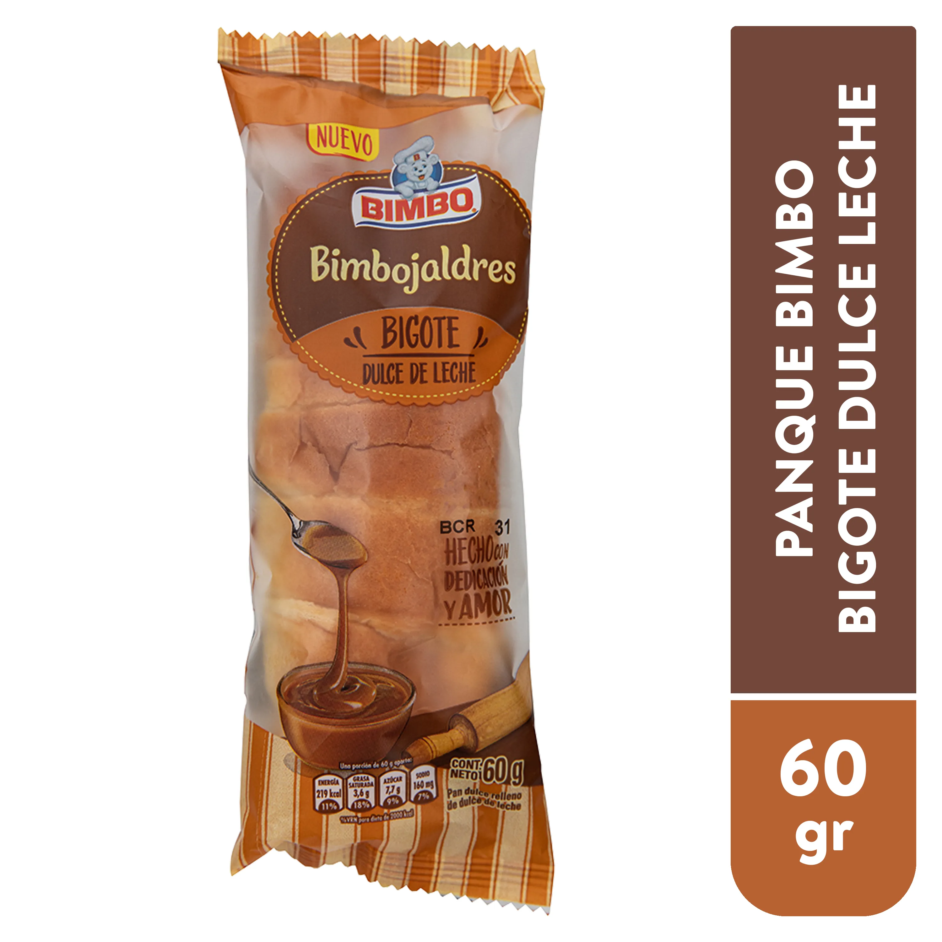 Bimbo Bigote de dulce de leche 60g