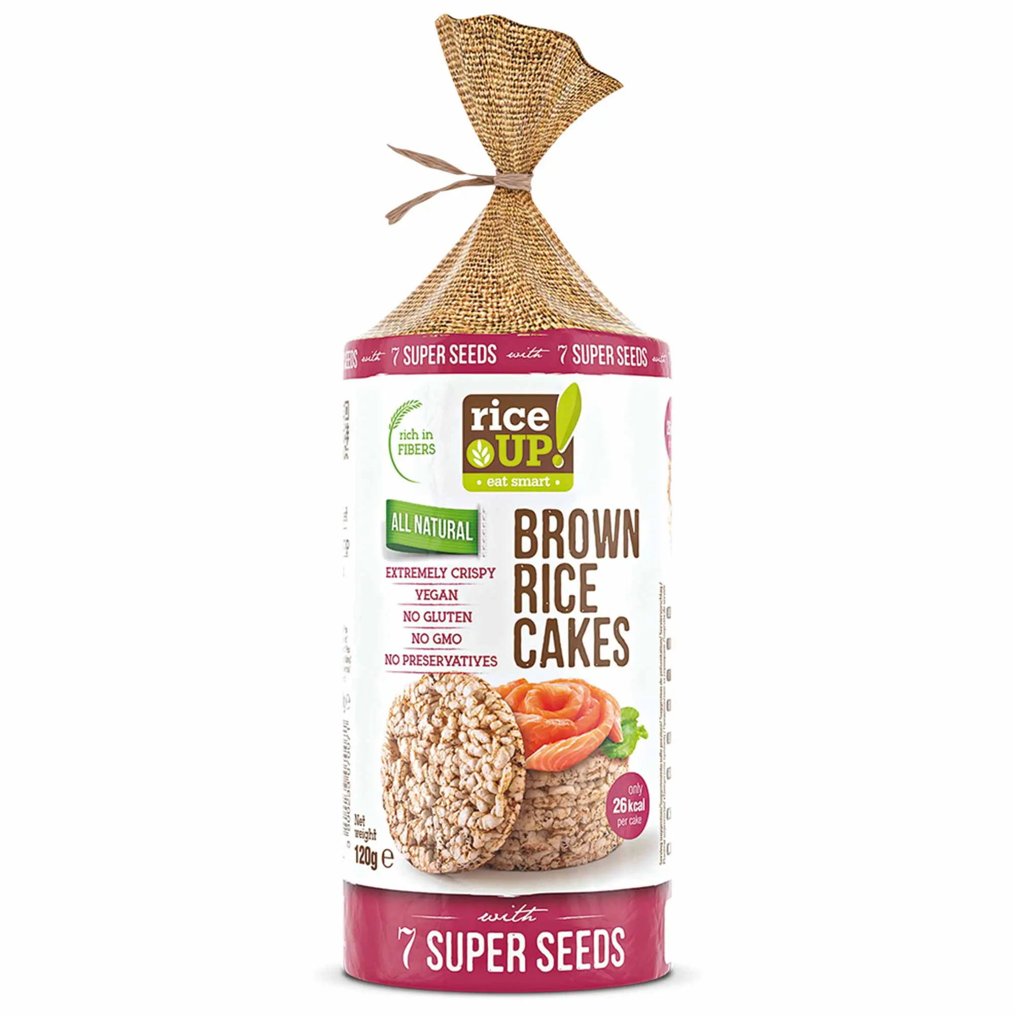 Brown Rice Cakes 7 Super Seeds 120g