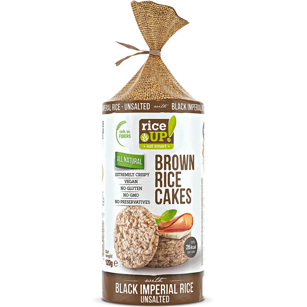 Brown Rice Cakes Black Imperial Rice Unsalted 120g