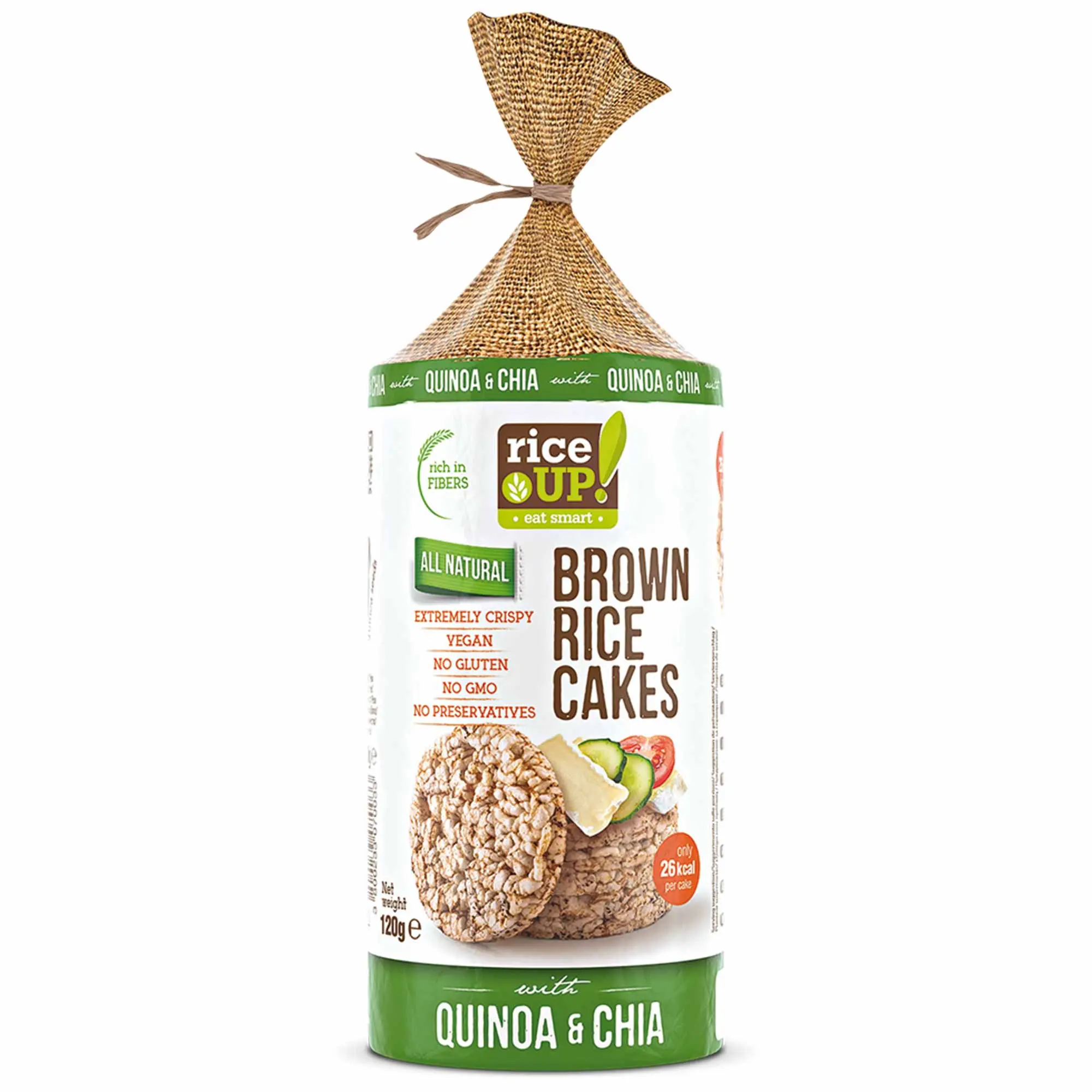 [1200.00] Brown Rice Cakes Chia & Quinoa 120g