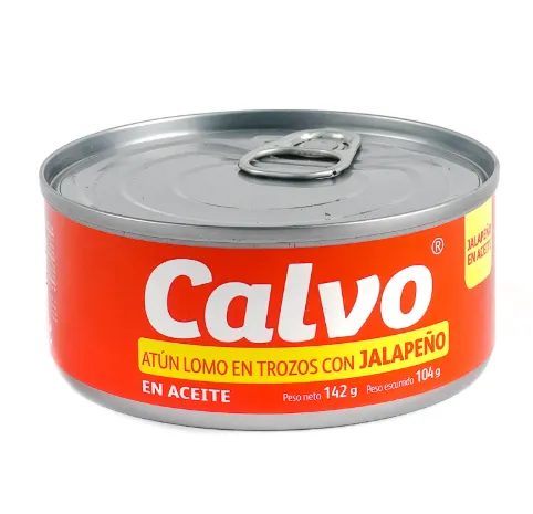 Calvo Atun Lomo En Trozos Jalapeño 142g