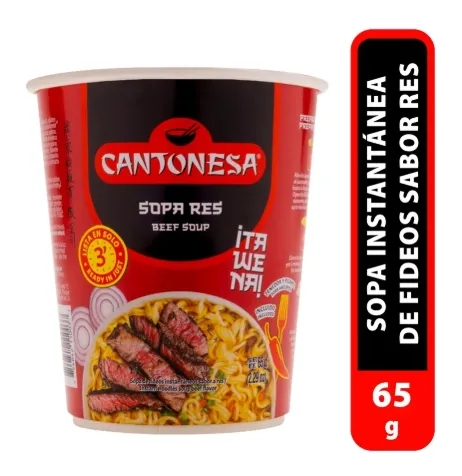 Cantonesa Sopa Res 65g
