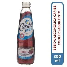 Caribe Cooler bebida alcohólica tinto 300 ml