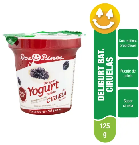 Dos Pinos Deligurt Yogurt Batido Ciruelas 125g