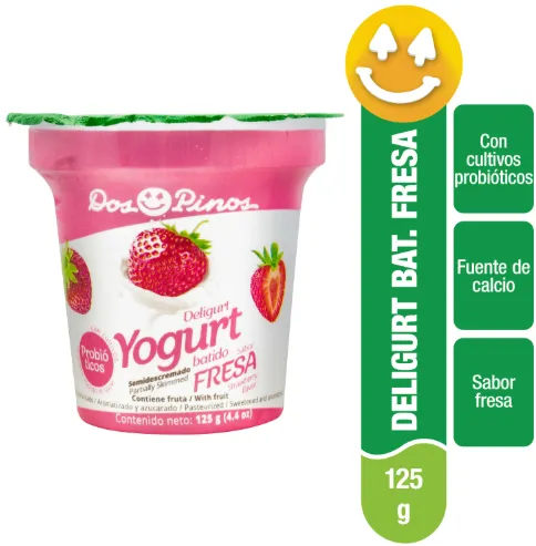 Dos Pinos Deligurt Yogurt Batido Fresa 125g