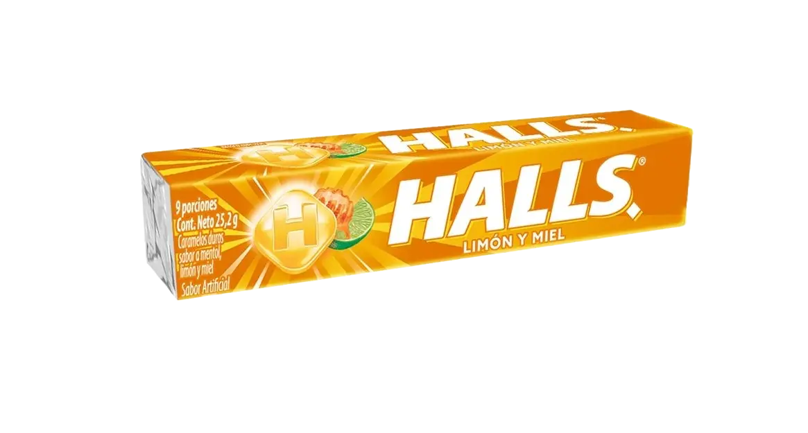 [600.00] Halls Limón y Miel 9 unidades