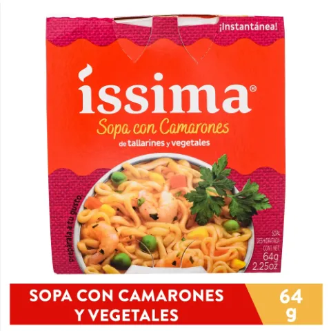 Issima Sopa Con Camarones Picante 64g