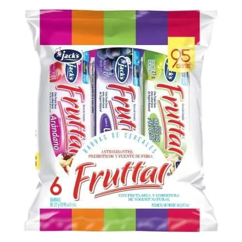 Jacks Barrita Fruttal Frutas Críticas 27g