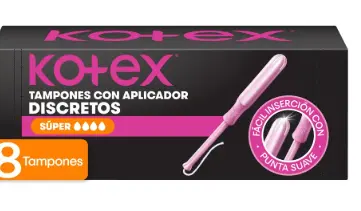 Kotex tampones con aplicador