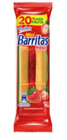 Marinela Mini Barritas Fresa 104g