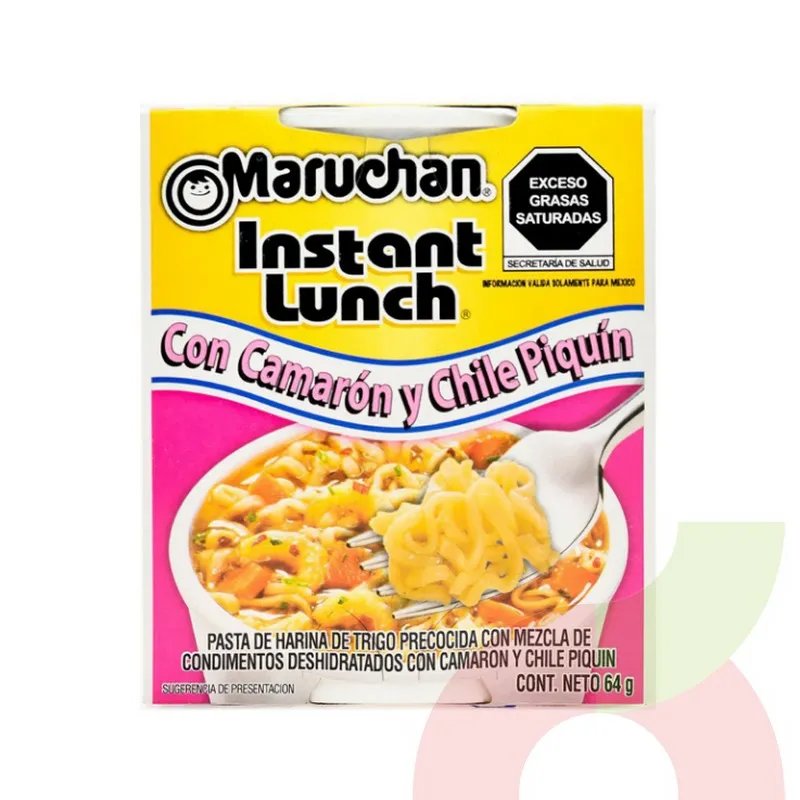 Maruchan con camarón y chile piquín
