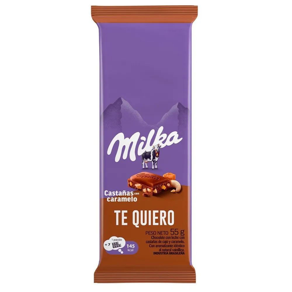 Milka Castañas con caramelo 55g