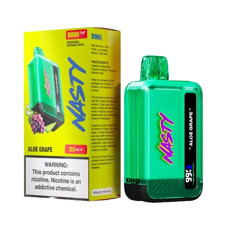 Nasty Aloe Grape 9000 puffs