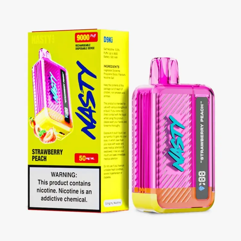 Nasty Strawberry Peach 9000 puffs