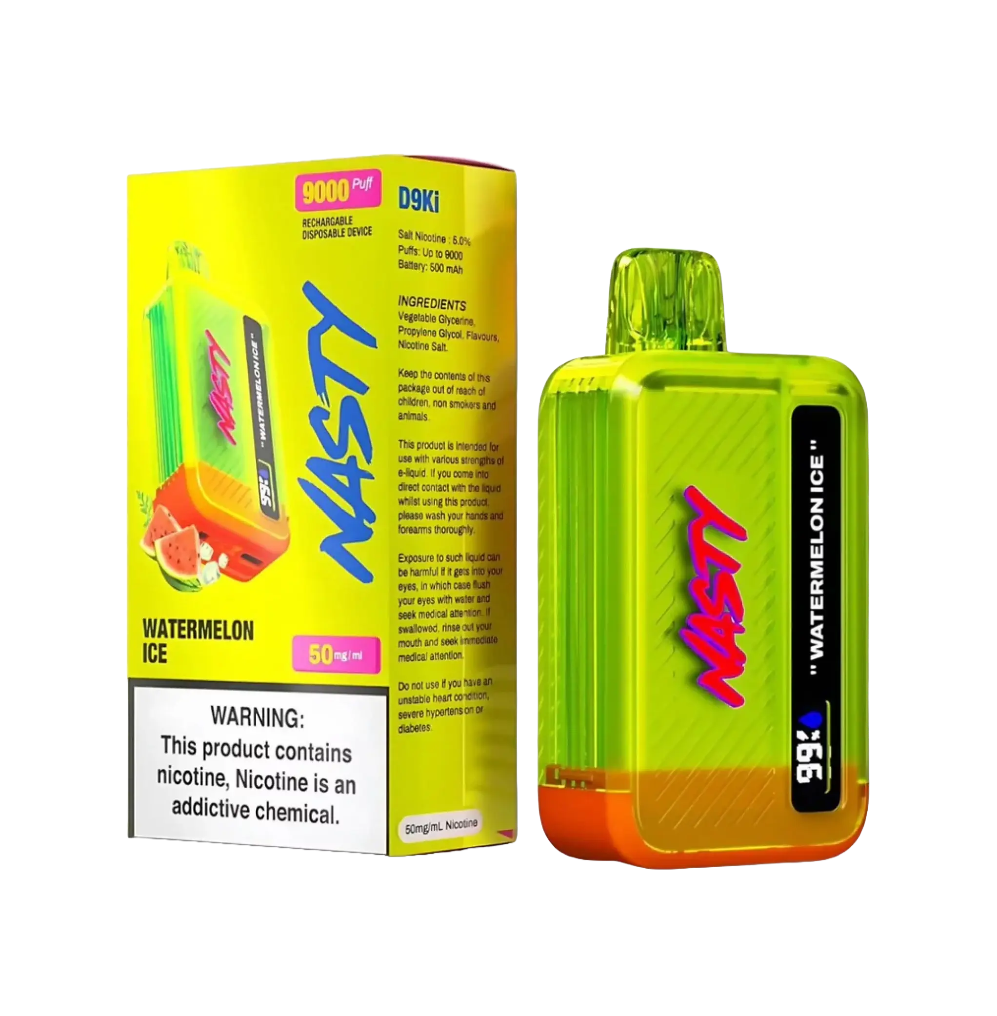 Nasty Watermelon Ice 9000 puffs
