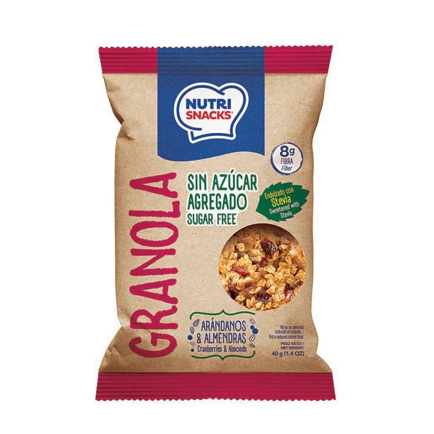 Nutri Snacks Granola Arándanos y  Almendras  40g