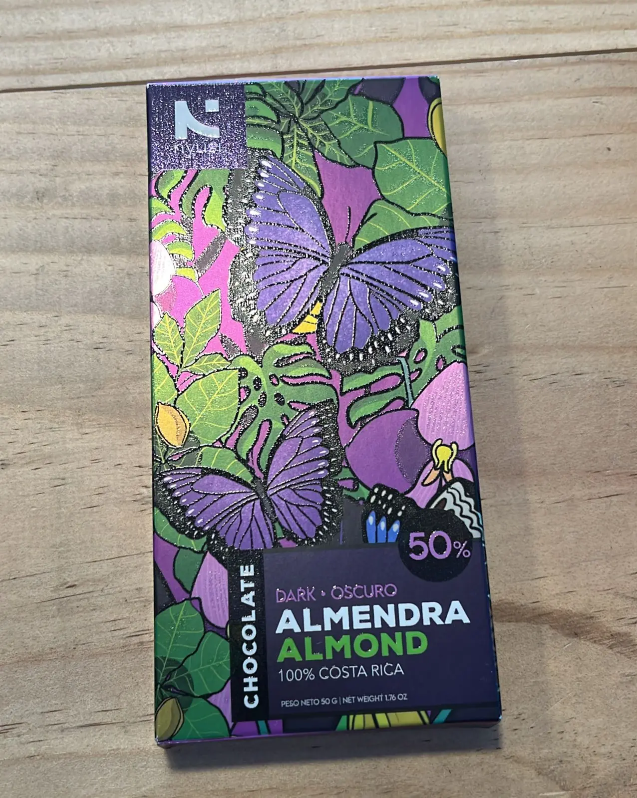 Nyusi Chocolate Oscuro 50% Almendra 50g