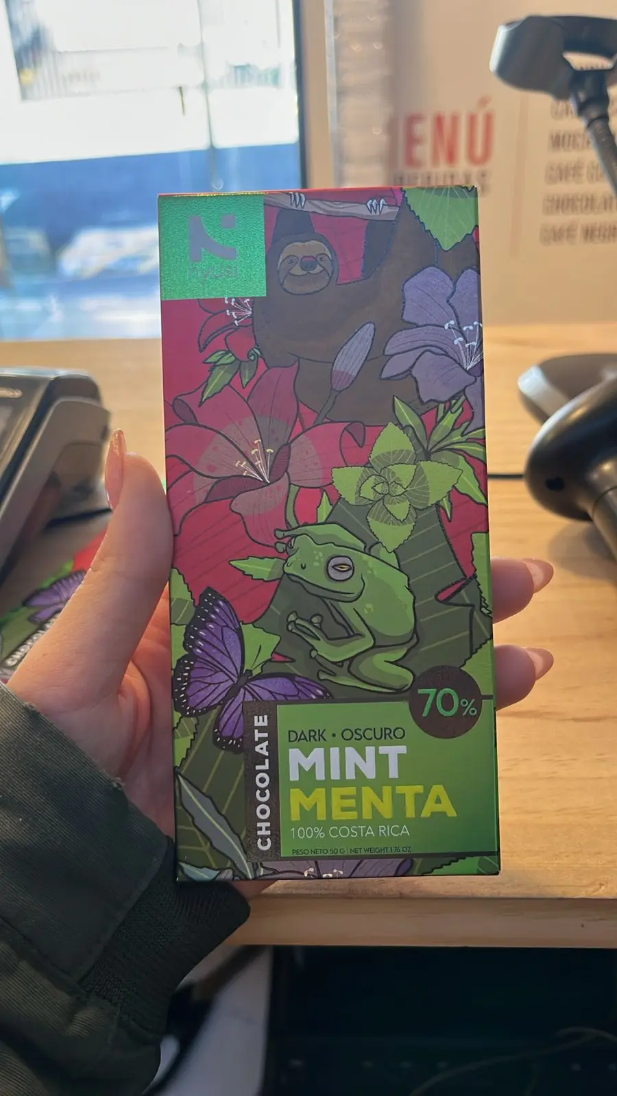 Nyusi Chocolate Oscuro 70% Menta 50g