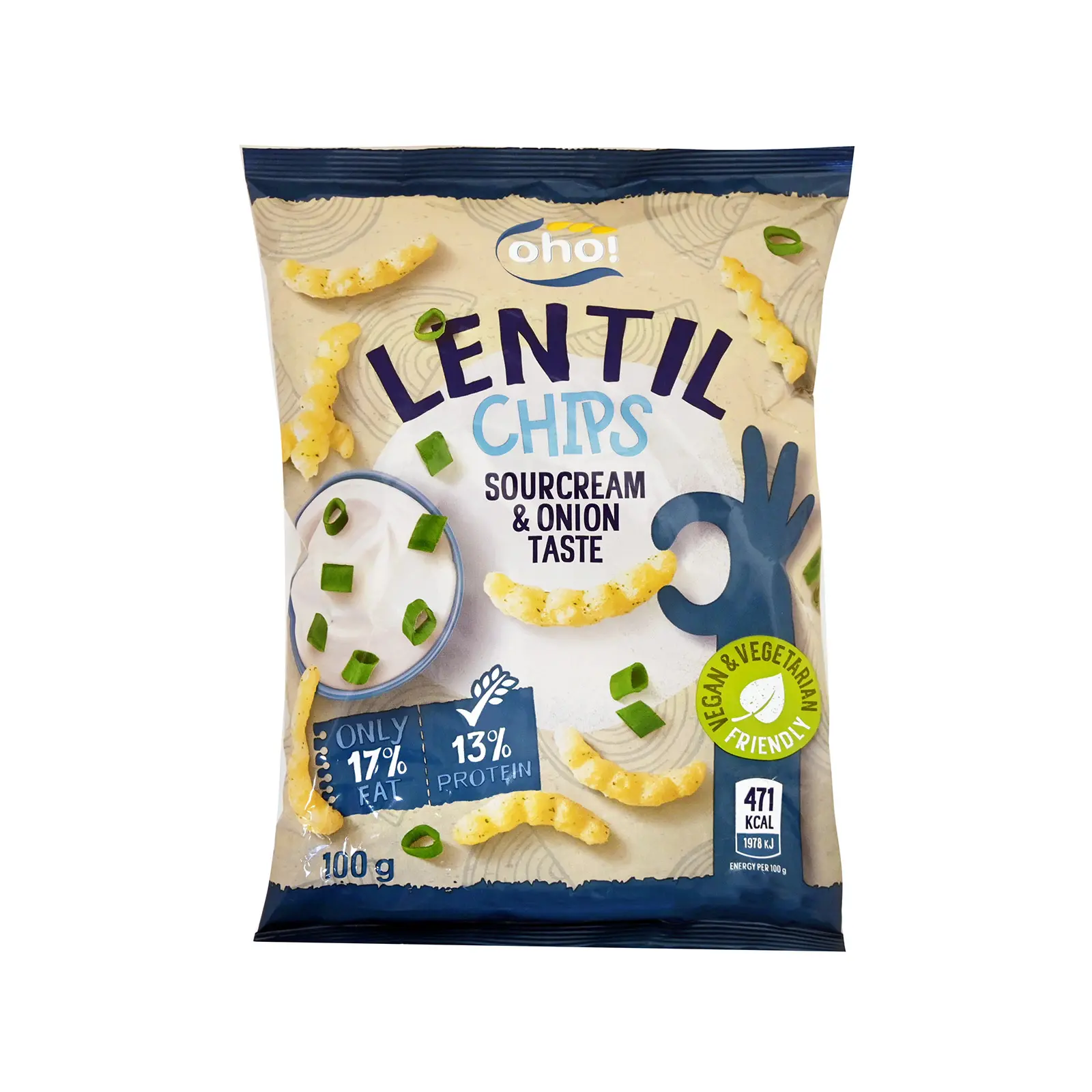 [1350.00] Oho! Chips Sourcream & Onion (vegan friendly) 100g