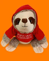 Peluche Perezoso con Sueter Rojo