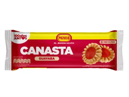 Pozuelo Galleta Canasta Guayaba 21.6 g 1 unidad