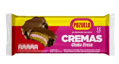 Pozuelo Galleta Crema Choko Fresa 34.5 g 1 unidad