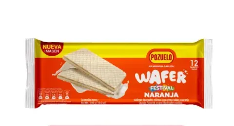 Pozuelo Galleta Wafer Naranja 25 g 1 unidad