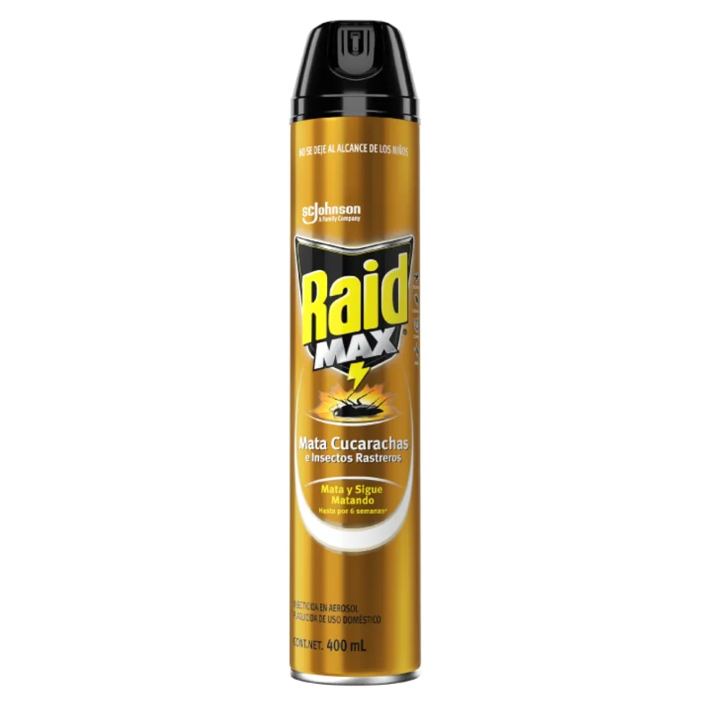 Raid Max Cucarachas e Insectos 226 mL
