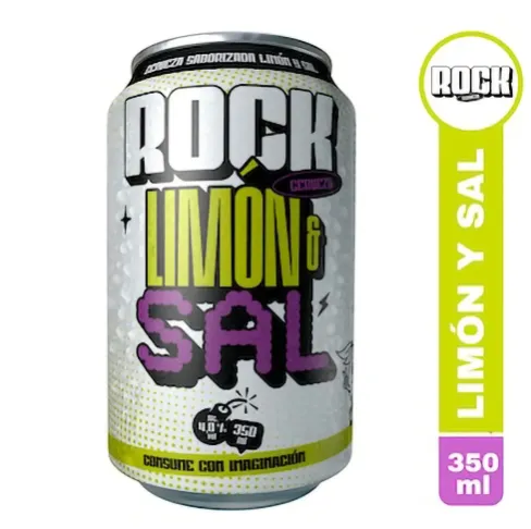 Rock Limón Cerveza Lata 350 ml