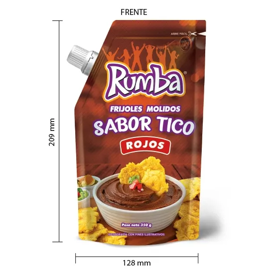 Rumba Frijoles Molidos Sabor Tico Rojos 350g
