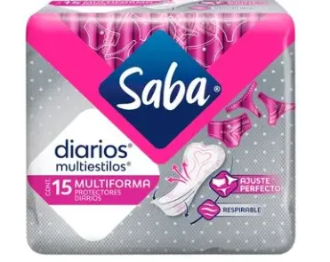 Saba Protectores Diarios Multiestilo 15 und