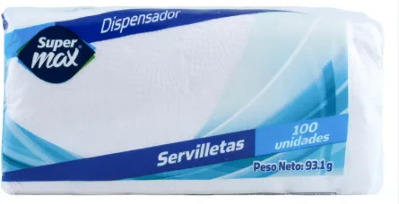 [1000.00] Supermax Servilletas 100u