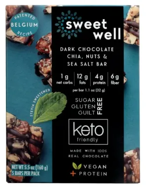 [1500.00] Sweetwell Barra Dark Chocolate Keto 32g
