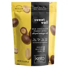Sweetwell Bites Chocolate con Leche y Maní 90g
