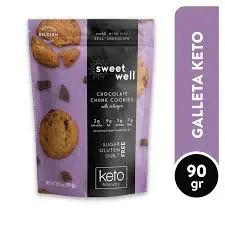 Sweetwell Galletas con Trozos de Chocolate 90g