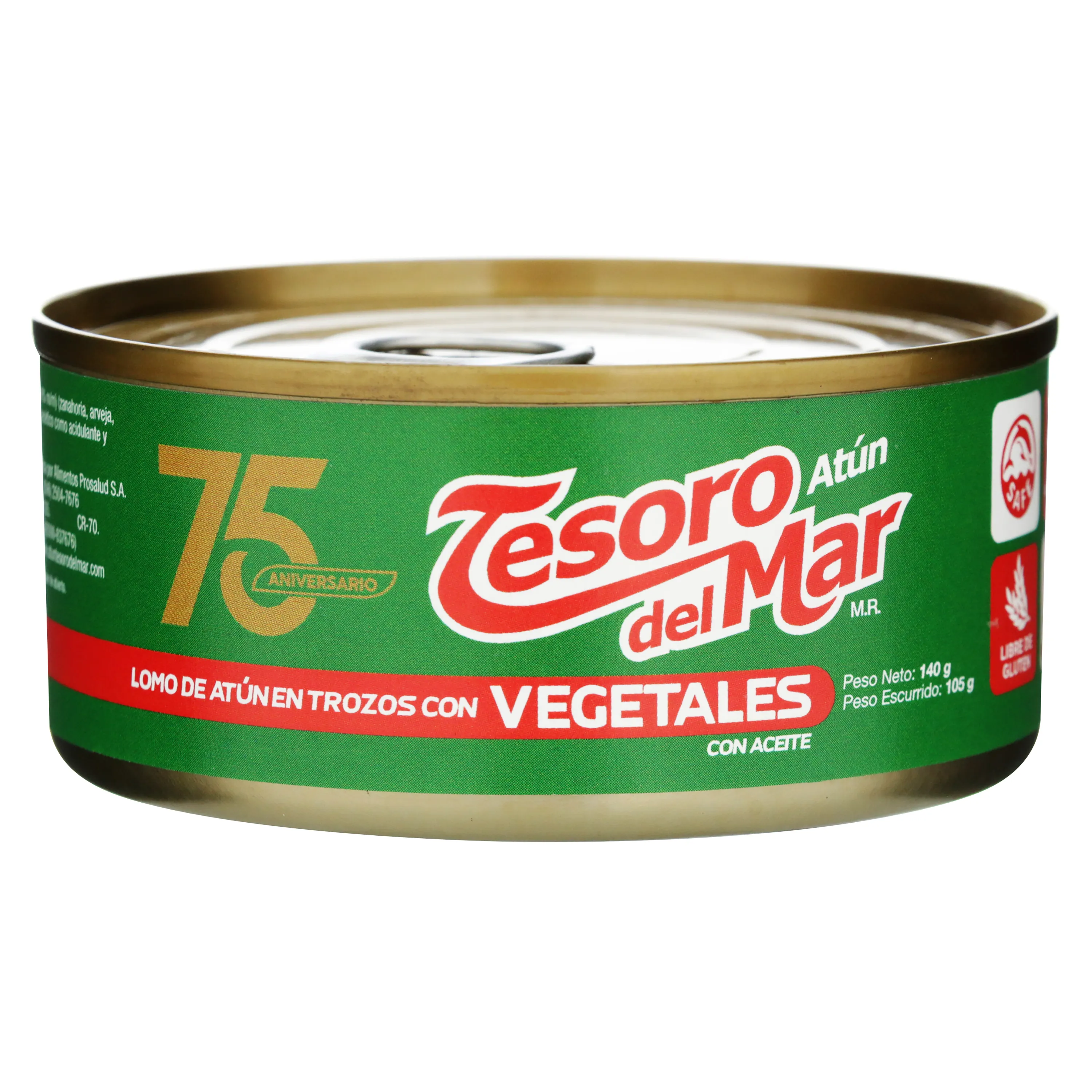 Tesoro del Mar Atún con Vegetales 140g