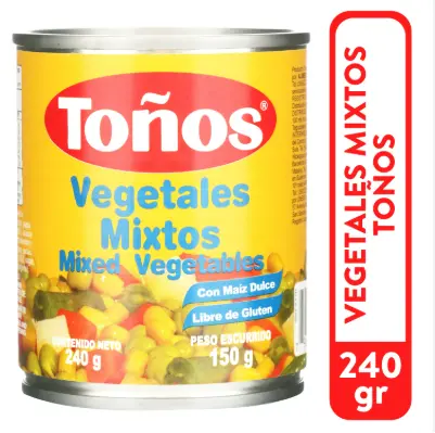 Toños Vegetales Mixtos 240g