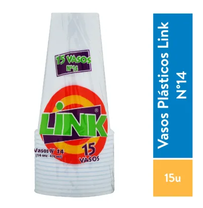 Vaso Link Desechable 15u